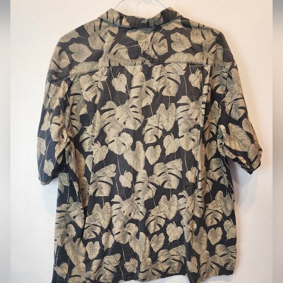 Vintage Roundtree & Yorke Men's Tropical Shirt Hawaiian Leafy Button Shirt XL - Picture 6 of 7